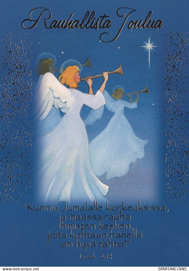 ANGELO Buon Anno Natale Vintage Cartolina CPSM #PAH882.IT - Anges