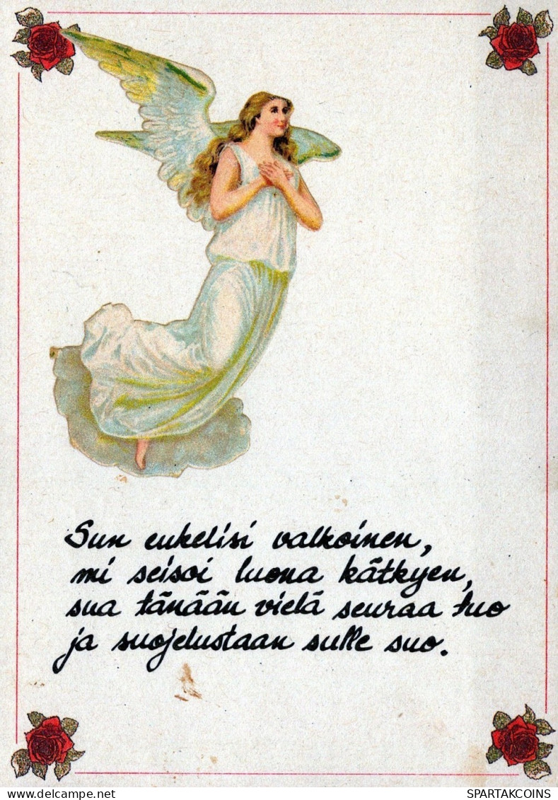 ANGELO Buon Anno Natale Vintage Cartolina CPSM #PAH458.IT - Anges