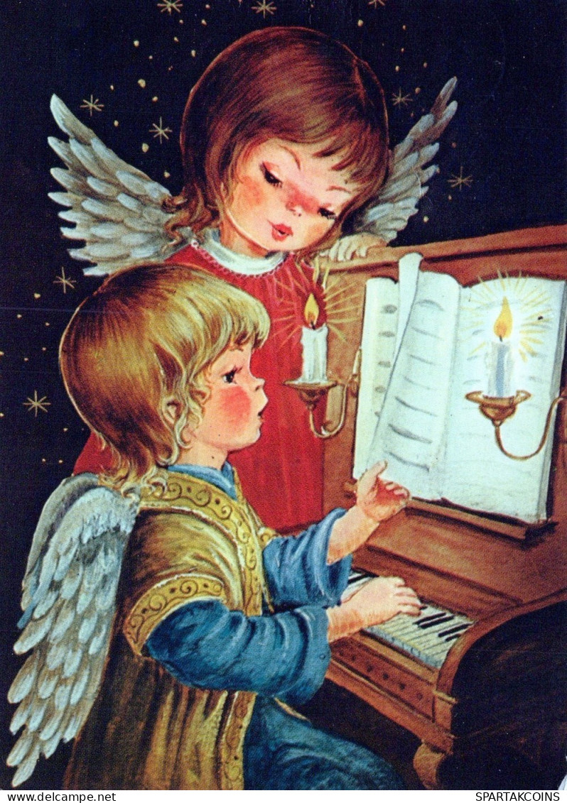 ANGELO Buon Anno Natale Vintage Cartolina CPSM #PAH951.IT - Anges