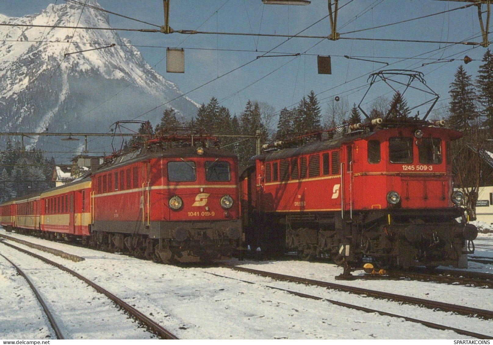 TRENO TRASPORTO FERROVIARIO Vintage Cartolina CPSM #PAA885.IT - Treinen