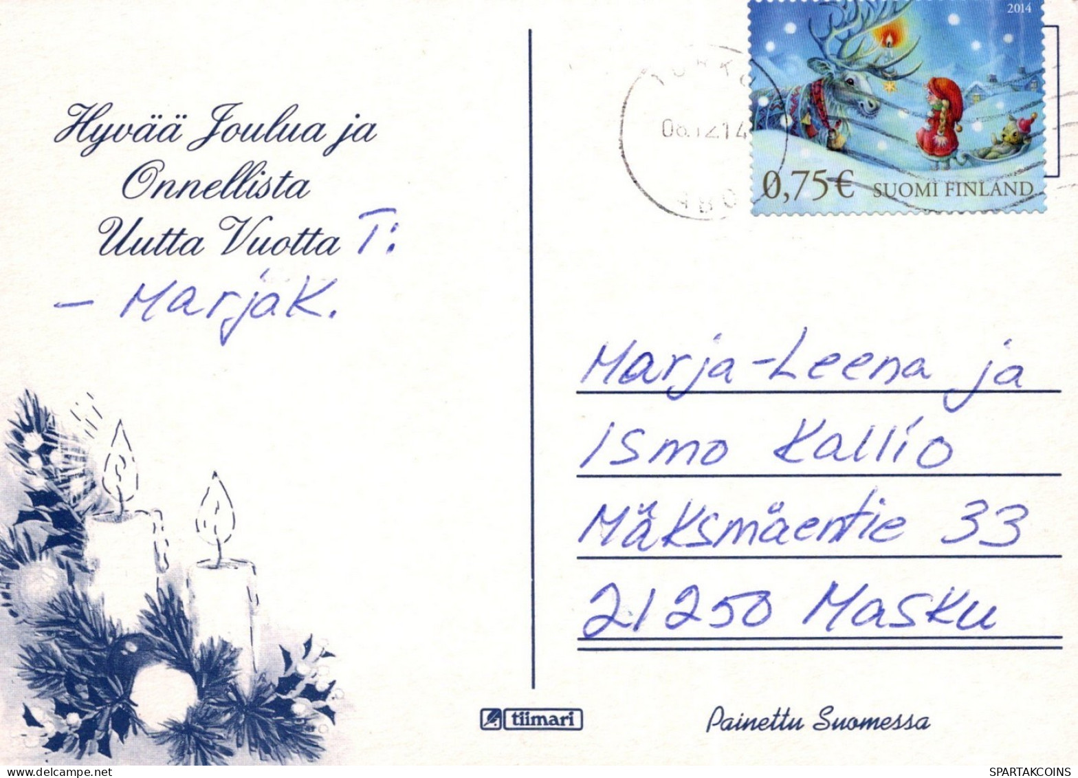 ANGELO Buon Anno Natale Vintage Cartolina CPSM #PAH197.IT - Anges