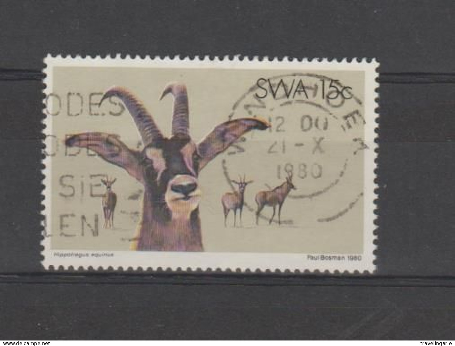 South West Africa 1980 Nature Conservation 15 Cent Roan Antilope Used - Südwestafrika (1923-1990)