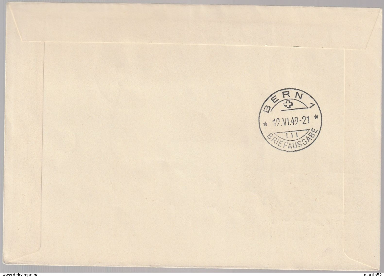 Schweiz Suisse 1949: R-Brief "Post & UPU" Zu 291+295 Mi 519+523 Yv 471+475 Mit Sonder-⊙ PHILATELIEVERBAND BERN 18.VI.49 - Briefe U. Dokumente