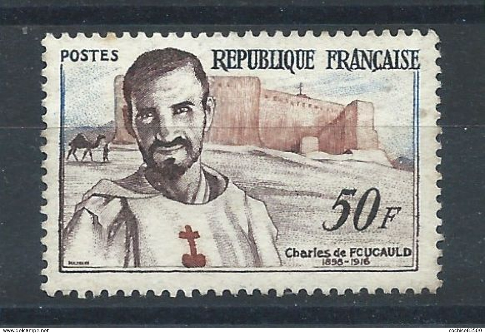France N°1191** (MNH) 1959 - Variété FCUCAULD Au Lieu De FOUCAULD - Unused Stamps