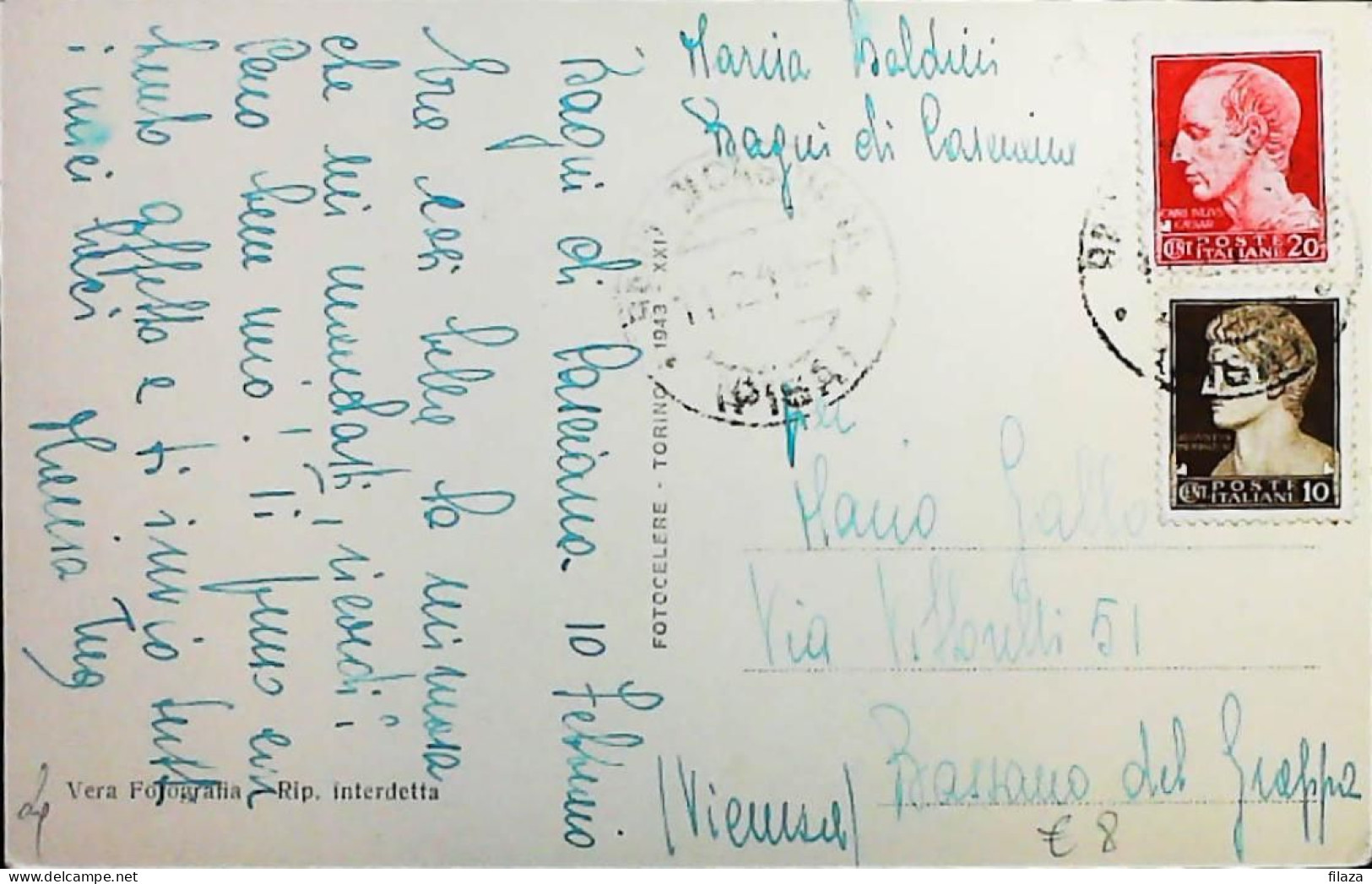 RSI 1943 - 1945 Lettera / Cartolina Da Bagni Di Casciana (Pisa) - S7450 - Poststempel