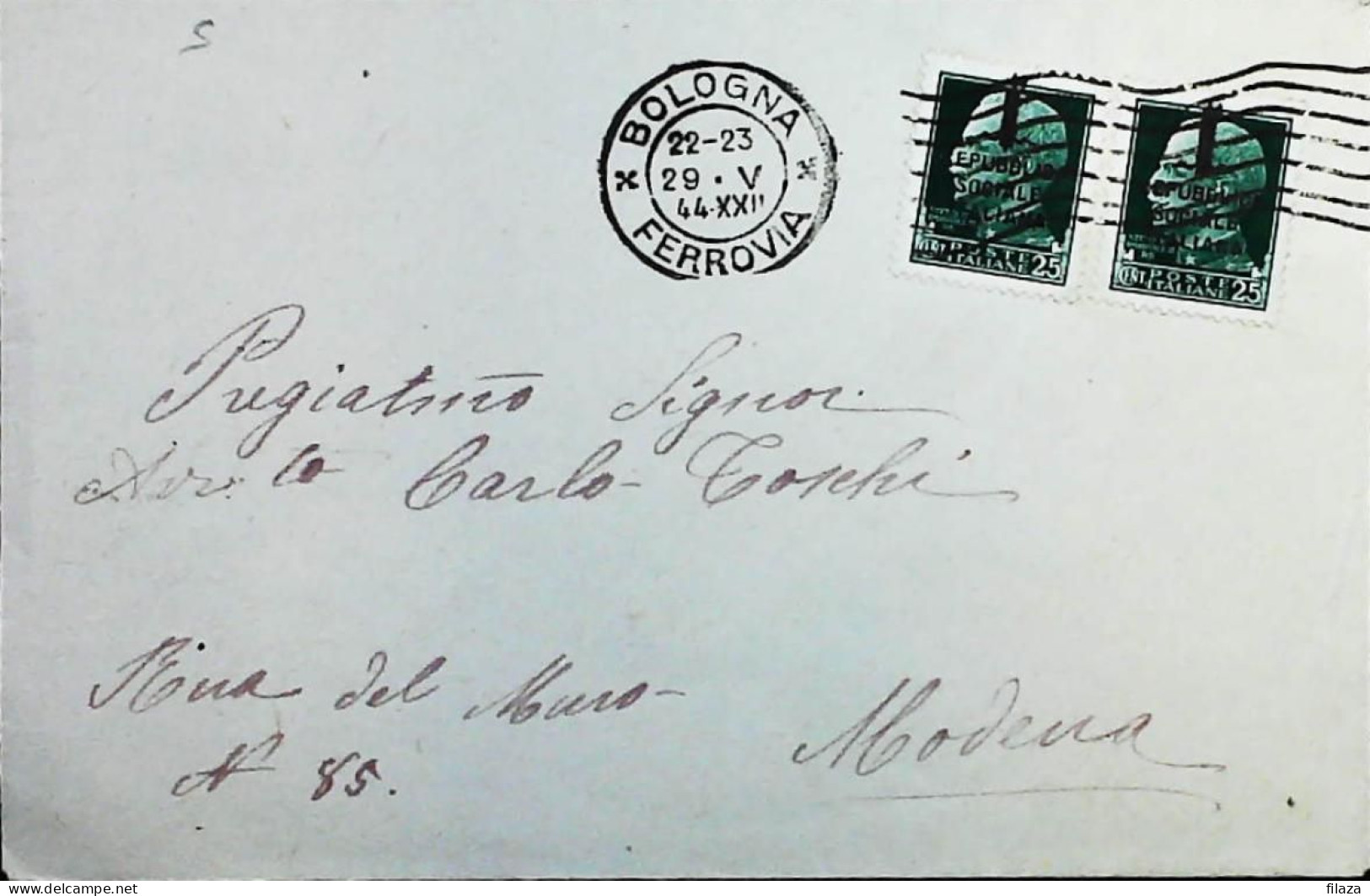 RSI 1943 - 1945 Lettera / Cartolina Da Bologna - S7481 - Poststempel