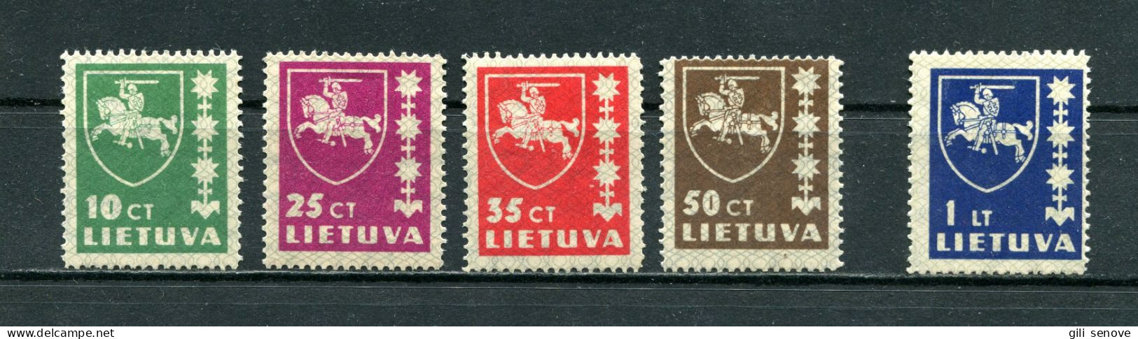 Lithuania 1937 Mi. 413-416, 432 Sc 301-305 Definitives MNH** - Lithuania