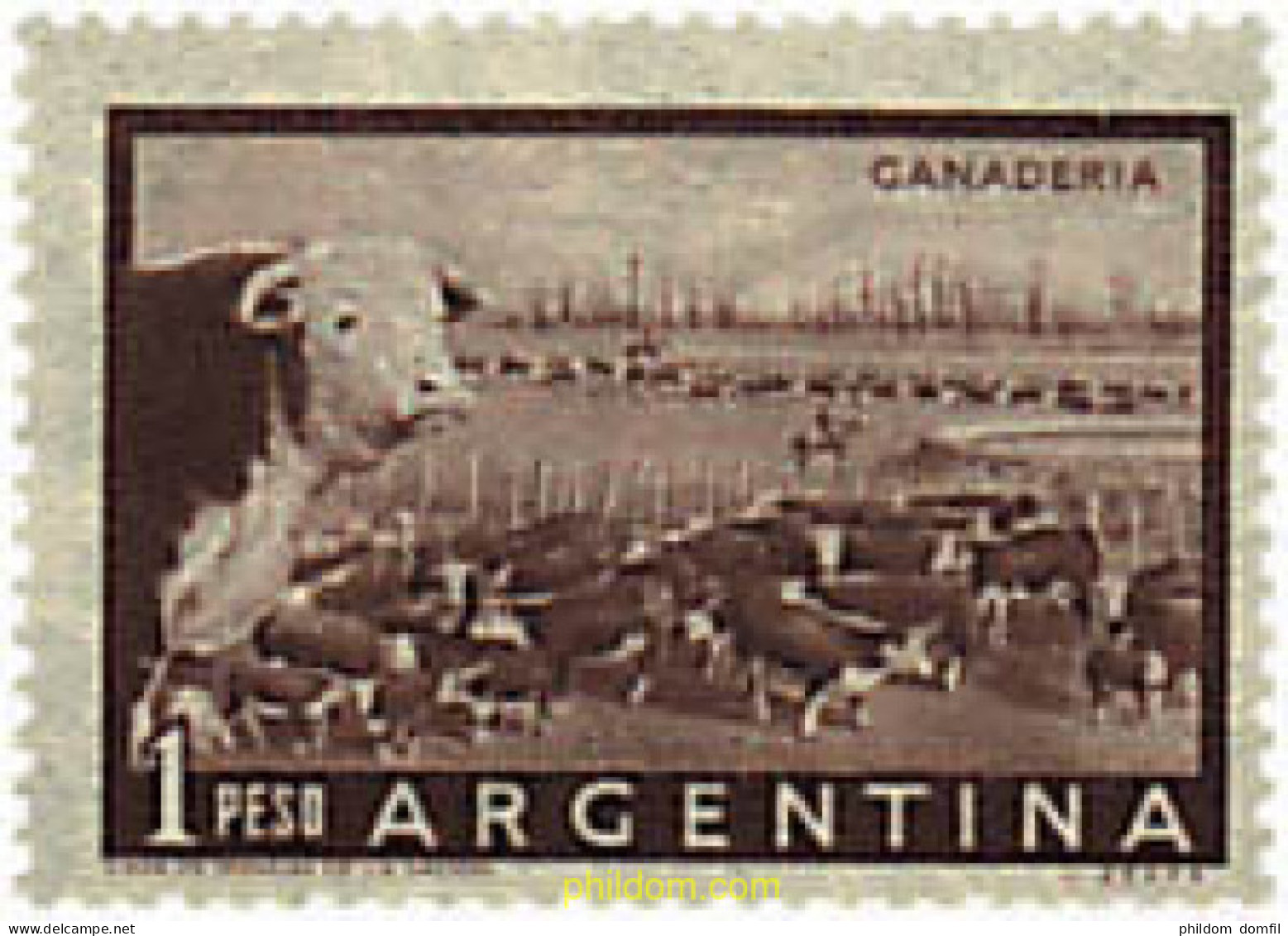 729410 HINGED ARGENTINA 1954 SERIE CORRIENTE - Ungebraucht