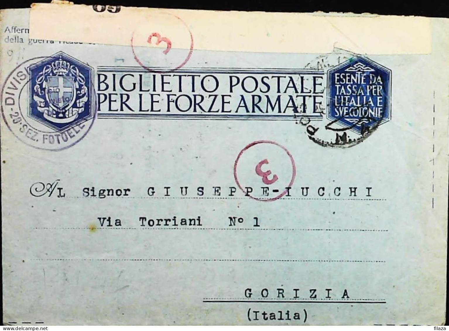 POSTA MILITARE ITALIA IN CROAZIA  - WWII WW2 - S6975 - Correo Militar (PM)