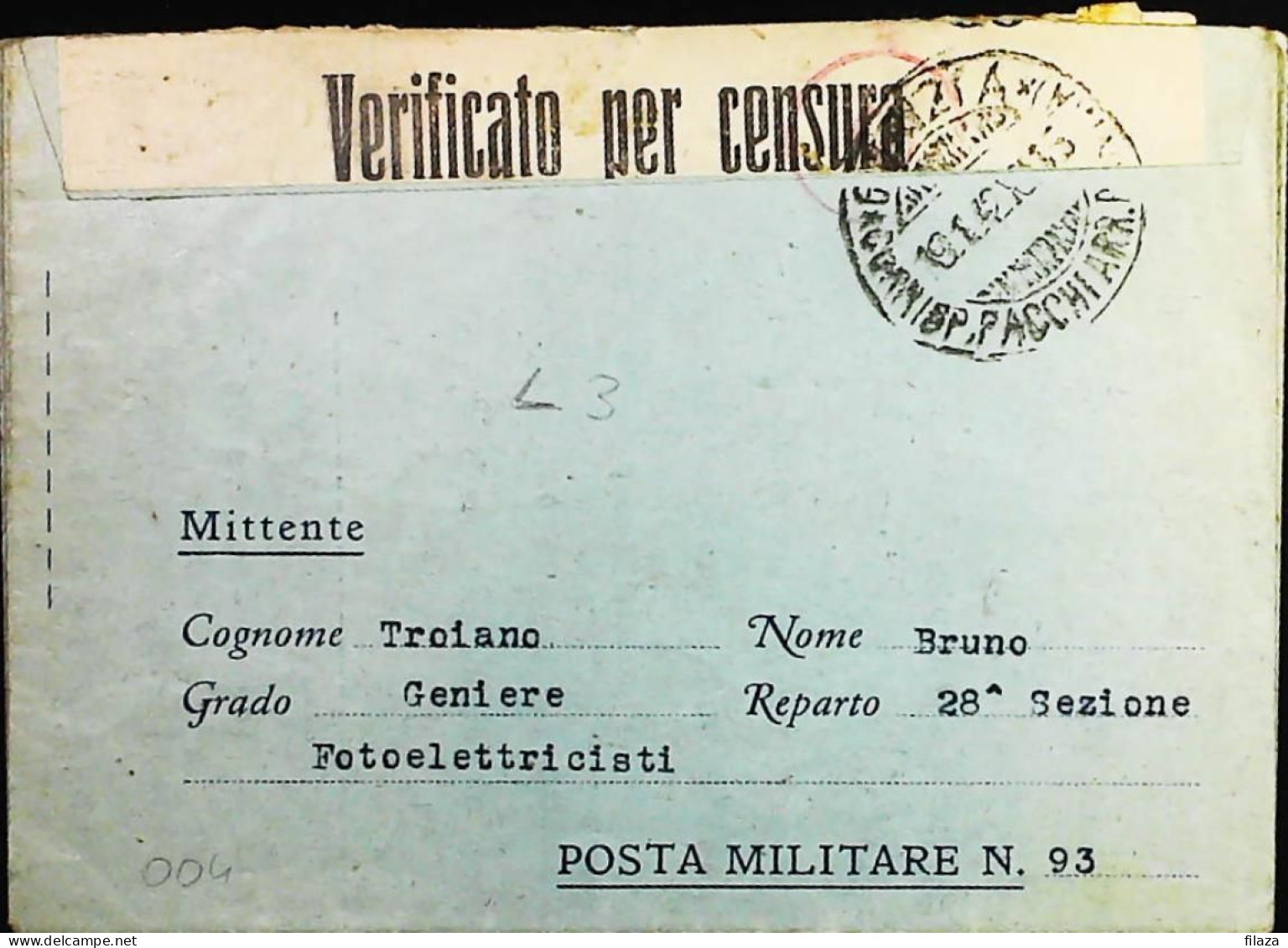 POSTA MILITARE ITALIA IN CROAZIA  - WWII WW2 - S6975 - Correo Militar (PM)