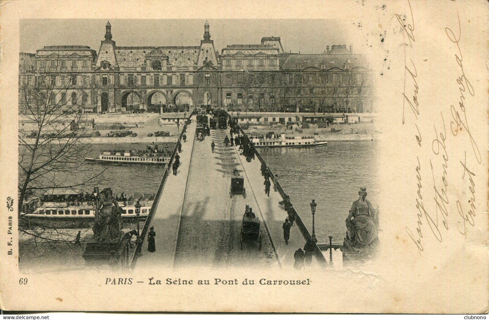 CPA - PARIS -LA SEINE AU PONT DU CARROUSEL - Ponts