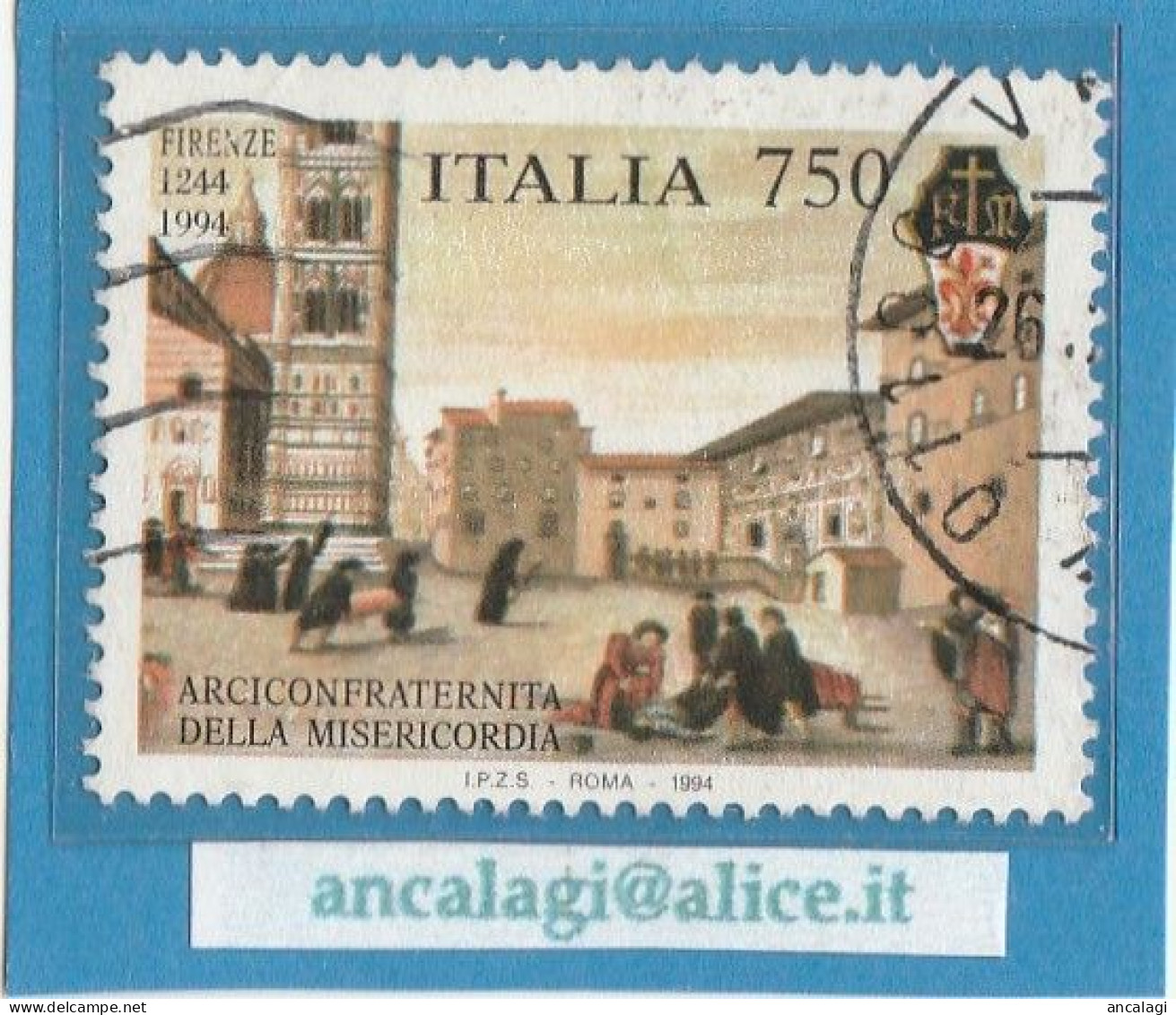 USATI ITALIA 1994 - Ref.0699 "ARCIFRATERNITA DELLA MISERICORDIA" 1 Val. - - 1991-00: Oblitérés