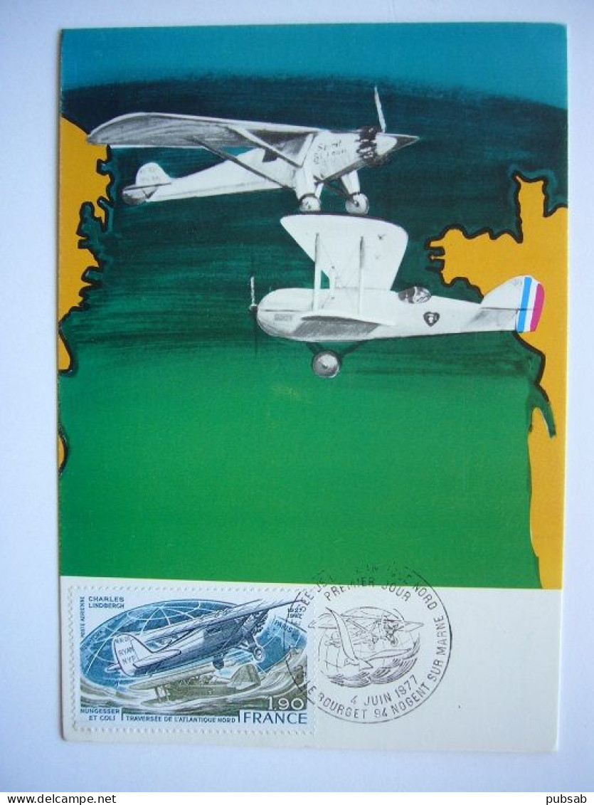 Avion / Airplane / SPIRIT OF SAINT LOUIS / L'OISEAU BLANC / Traversée De L'Atlantique Nord / Carte Maximum - 1919-1938