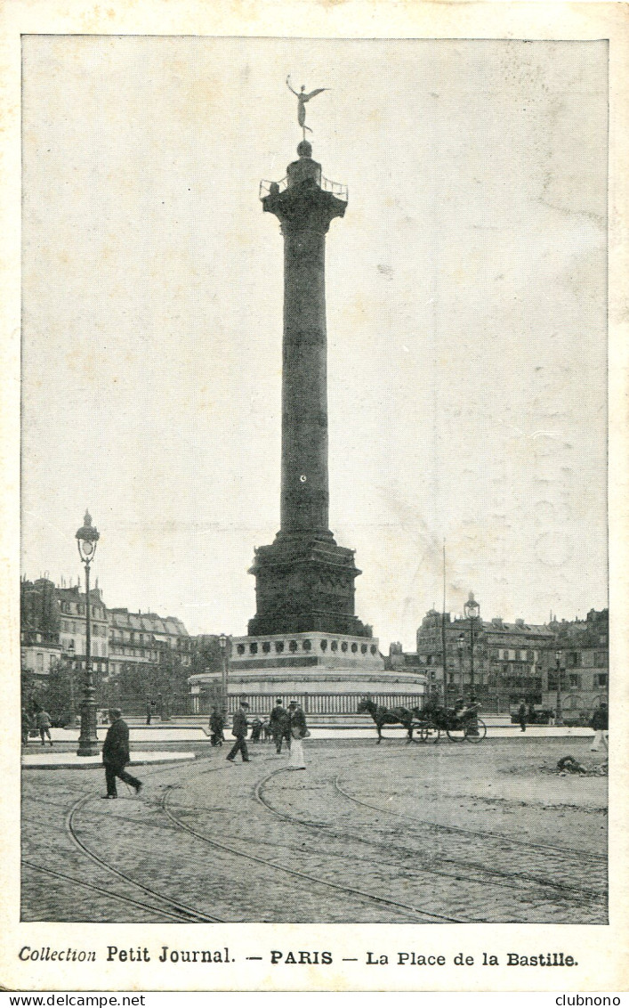 CPA - PARIS - PLACE DE LA BASTILLE (Coll. PETIT JOURNAL) - Places, Squares