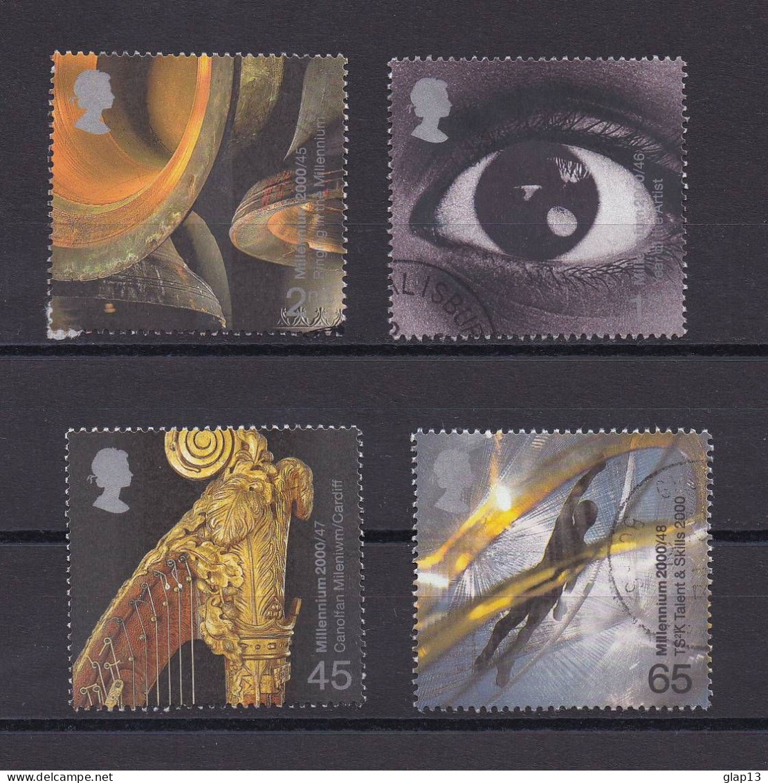 GRANDE-BRETAGNE 2000 TIMBRE N°2213/16 OBLITERE NOUVEAU MILLENAIRE - Used Stamps