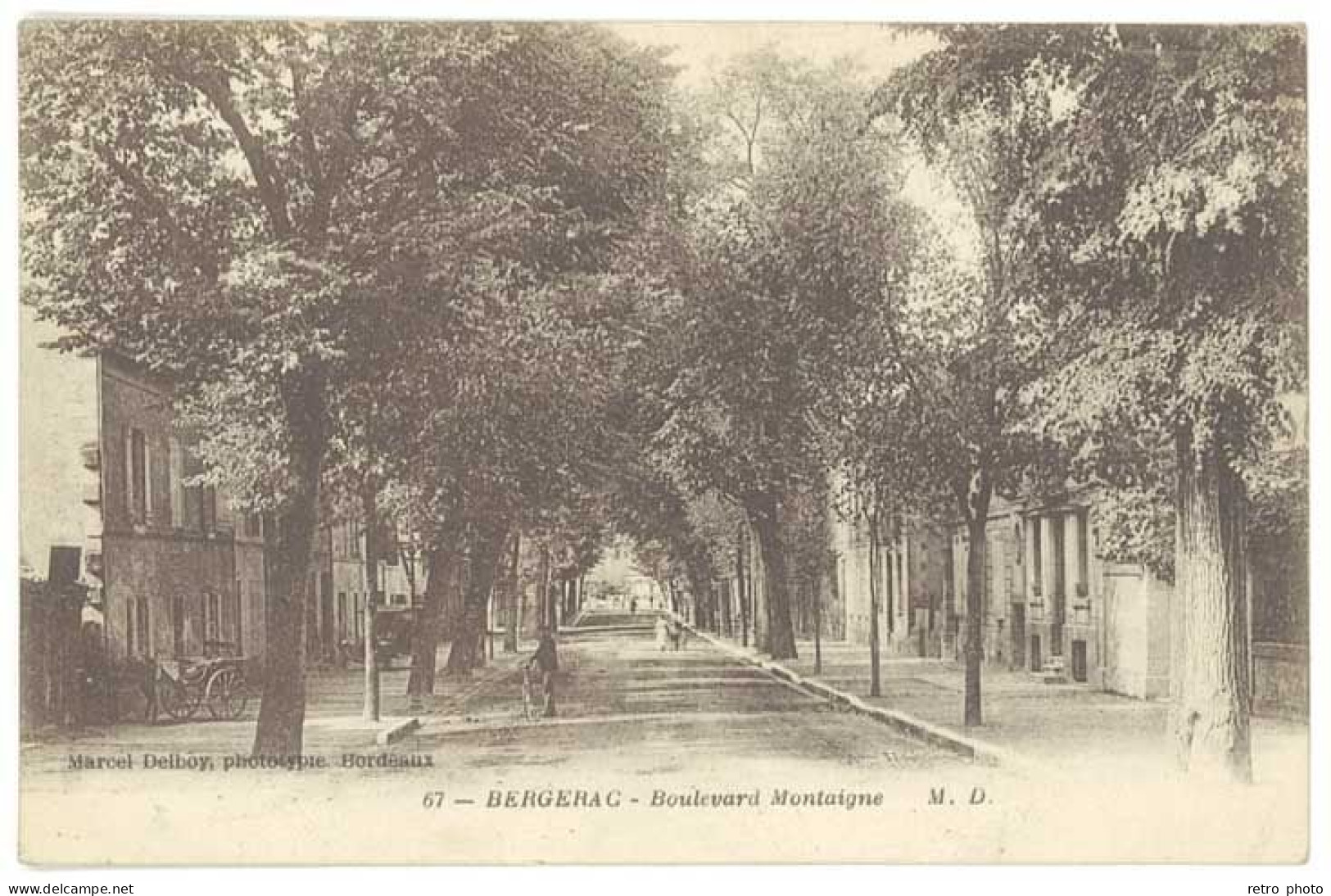 Cpa Bergerac - Boulevard Montaigne - Bergerac