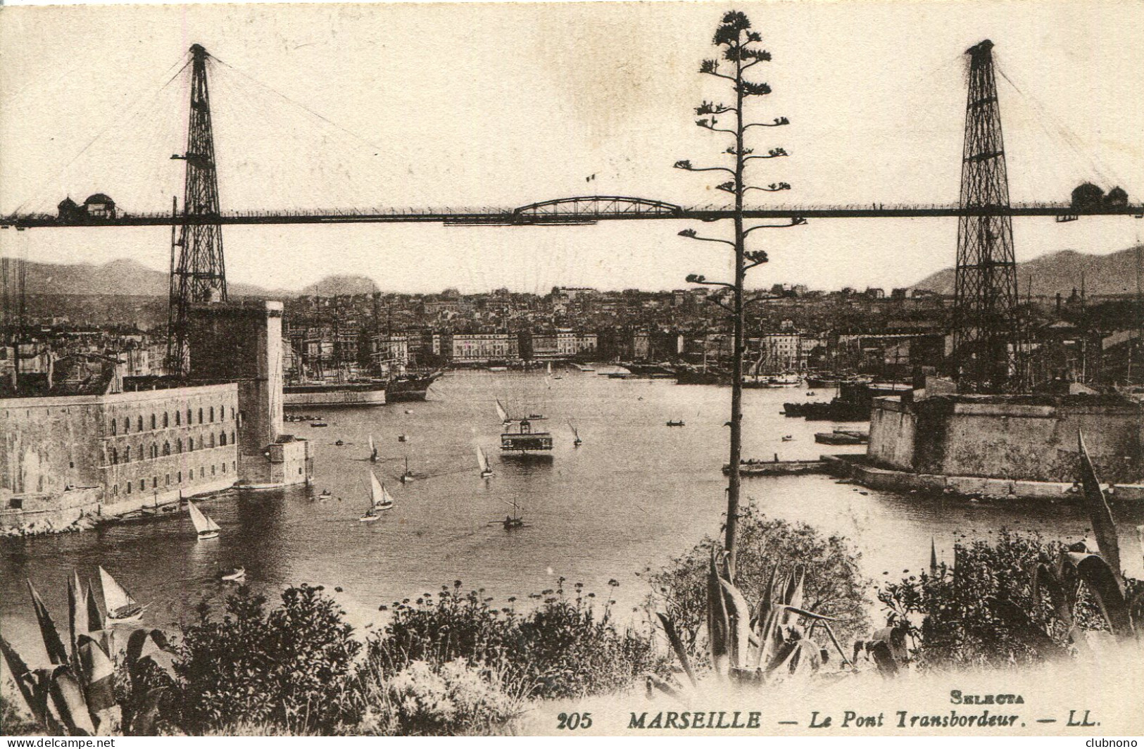 CPA - MARSEILLE - LE PONT TRANSBORDEUR - Joliette, Havenzone