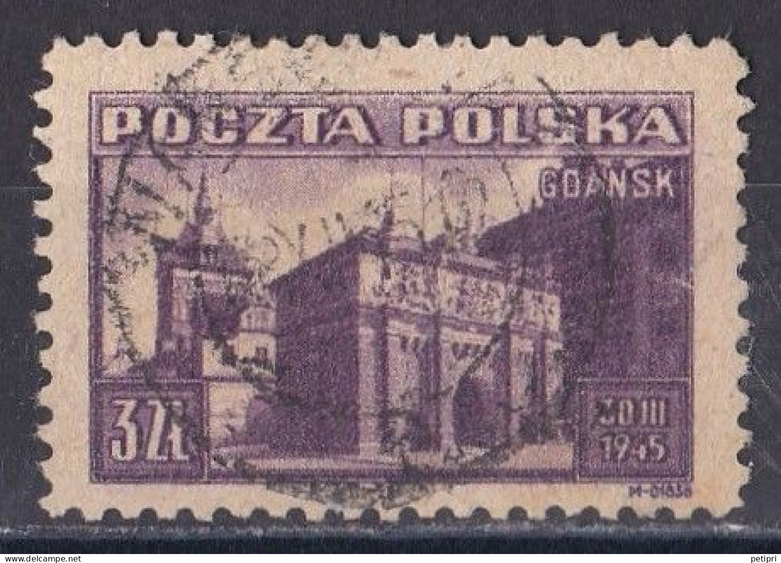 Pologne - République 1944 - 1960   Y & T N °  452  Oblitéré - Gebraucht
