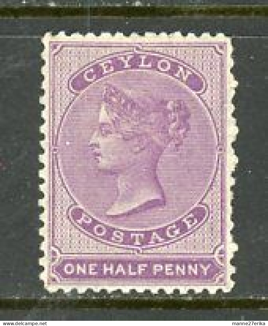 Ceylon-1863-"Queen Victoria"  MH - Ceylan (...-1947)