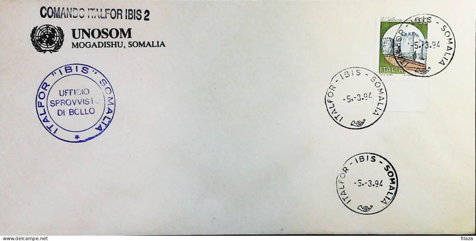 Italy - Military - Army Post Office In Somalia - ONU - ITALFOR - IBIS - S6636 - 1991-00: Marcofilia