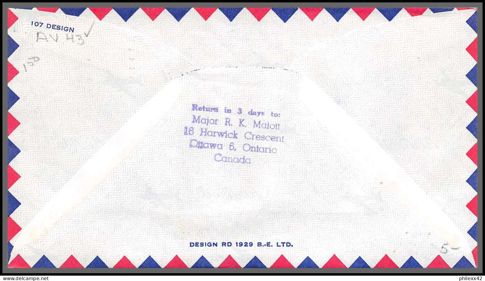 12713 Airport South Renfrew 1973 Premier Vol First Flight Lettre Airmail Cover Canada - Aviones