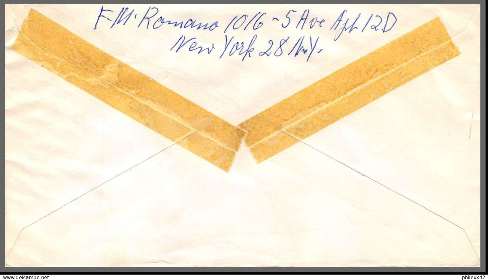 12661 2/3/1960 ? Premier Vol First Flight Lettre Airmail Cover Usa New York United Nations Aviation - Aviones