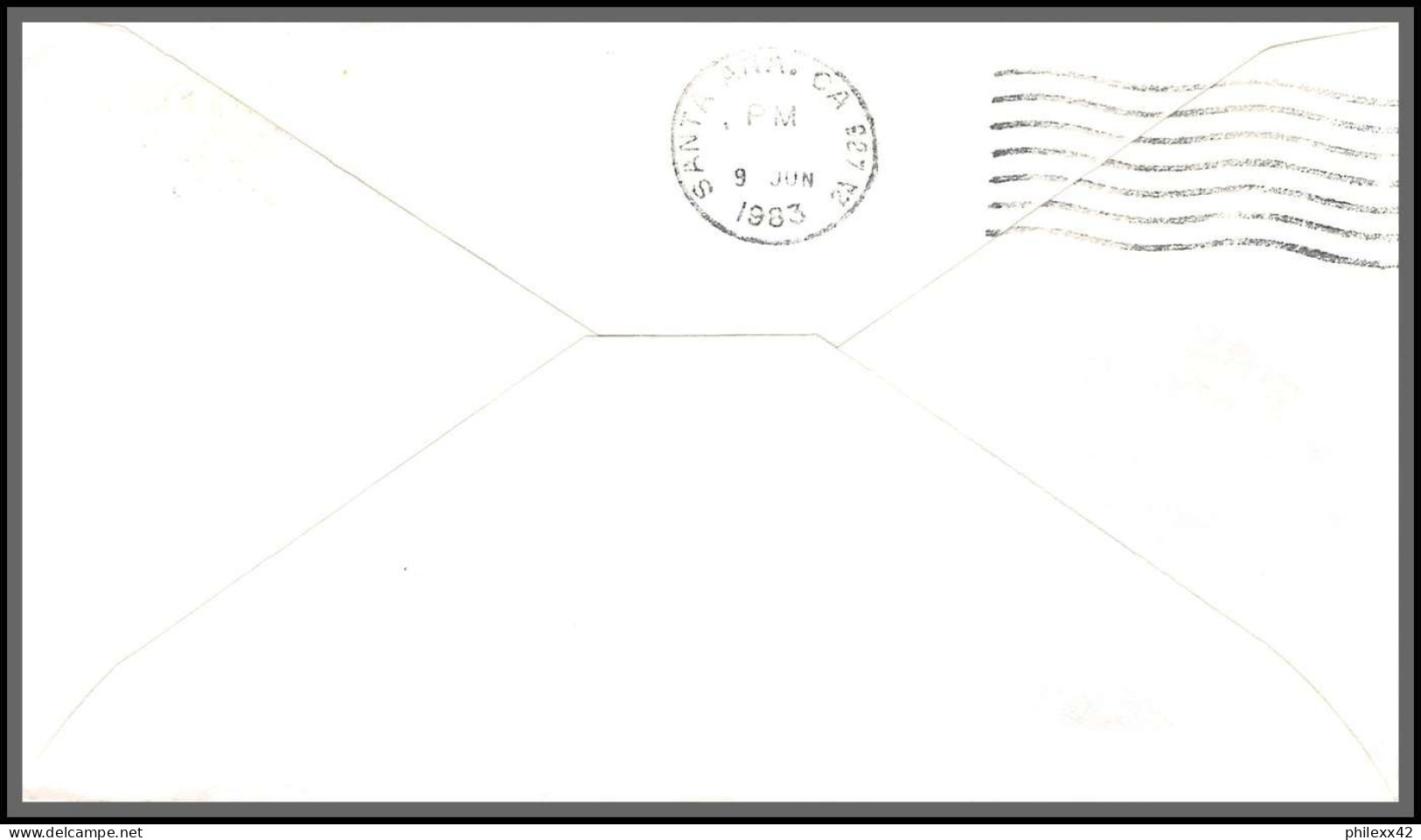 12606 American Airlines Dallas Fort Worth To Santa Ana 9/6/1983 Premier Vol First Flight Lettre Airmail Cover Usa  - 3c. 1961-... Covers