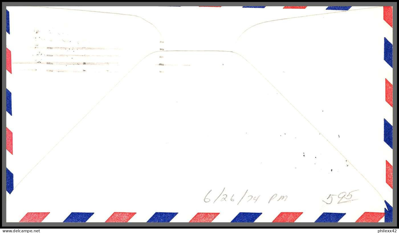 12576 Lot 2 Couleurs Yf-16 Supersonic Nasa Edwards 26/6/1974 Premier Vol First Missile Firing Lettre Airmail Cover Usa - 3c. 1961-... Brieven