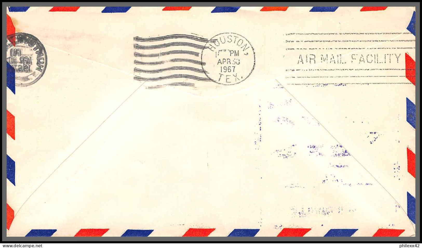 12526 Am 5 Huntsville 30/4/1967 Premier Vol First Jet Mail Service Flight Lettre Airmail Cover Usa Aviation - 3c. 1961-... Cartas & Documentos