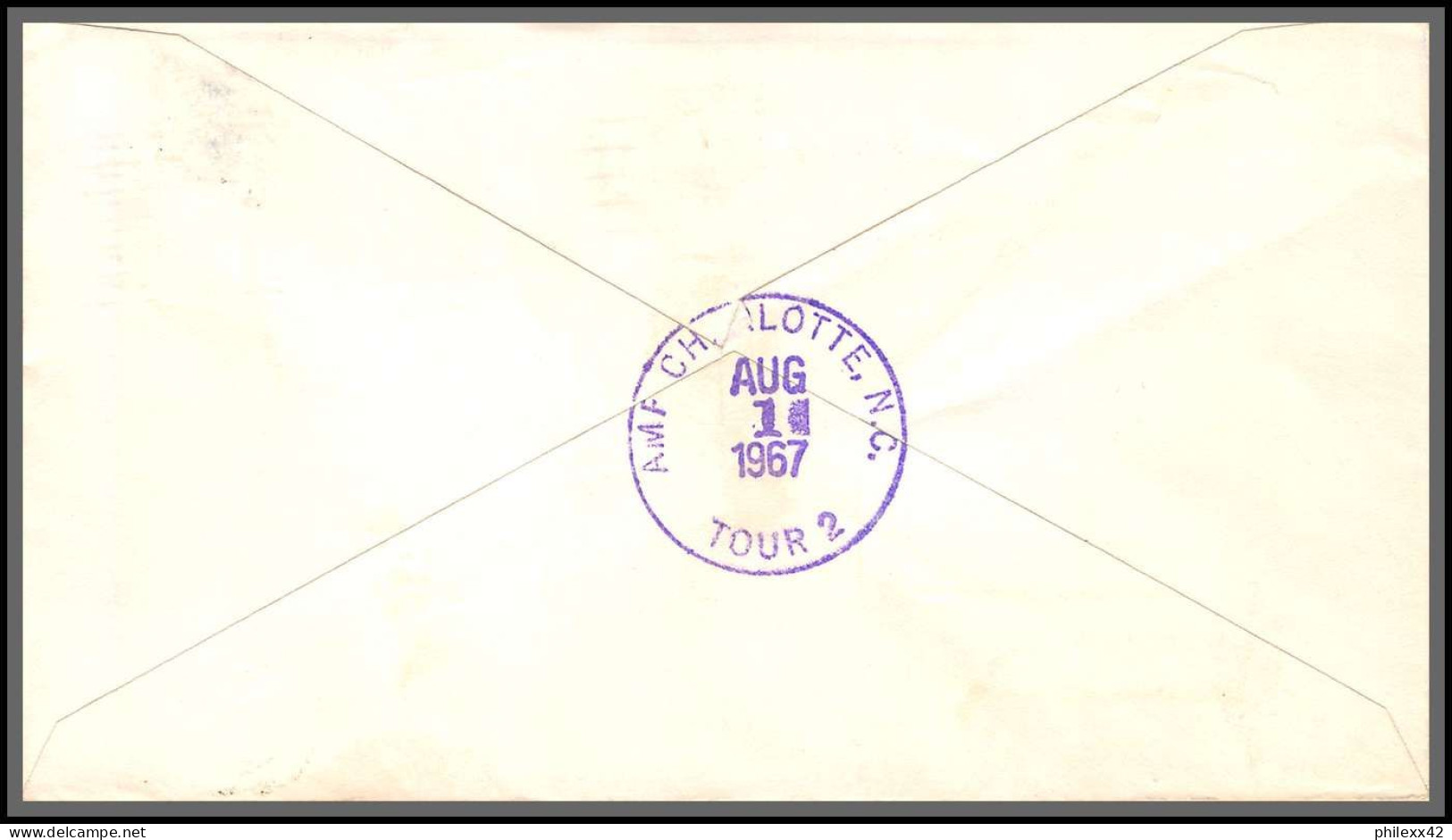 12514 Am 98 Spartanburg 1/8/1967 Inauguration Premier Vol First Flight Lettre Jet Air Mail Service Cover Usa Aviation - 3c. 1961-... Storia Postale