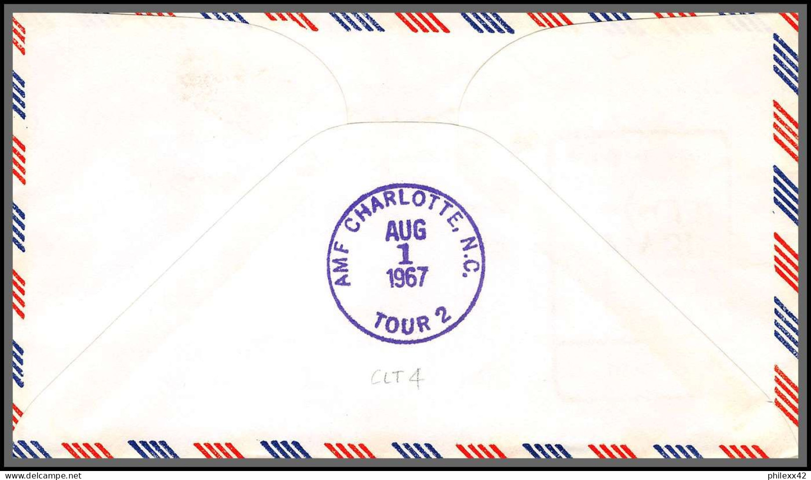 12512 Am 98 Spartanburg 1/8/1967 Inauguration Premier Vol First Flight Lettre Jet Air Mail Service Cover Usa Aviation - 3c. 1961-... Covers