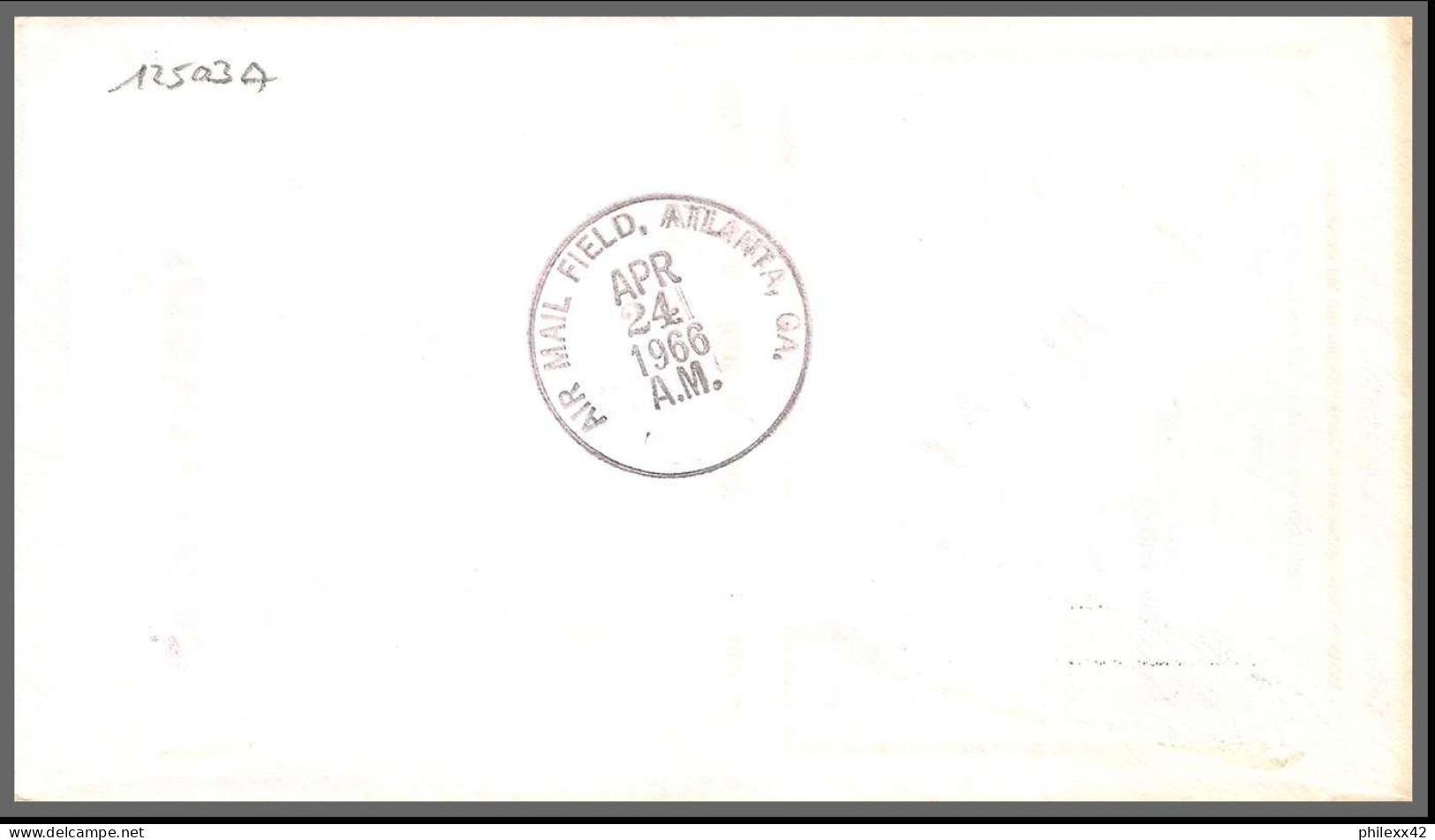 12503b Route 8 Washington Airport 24/4/1966 Premier Vol First Jet Flight Flight Lettre Airmail Cover Usa Aviation - 3c. 1961-... Lettres