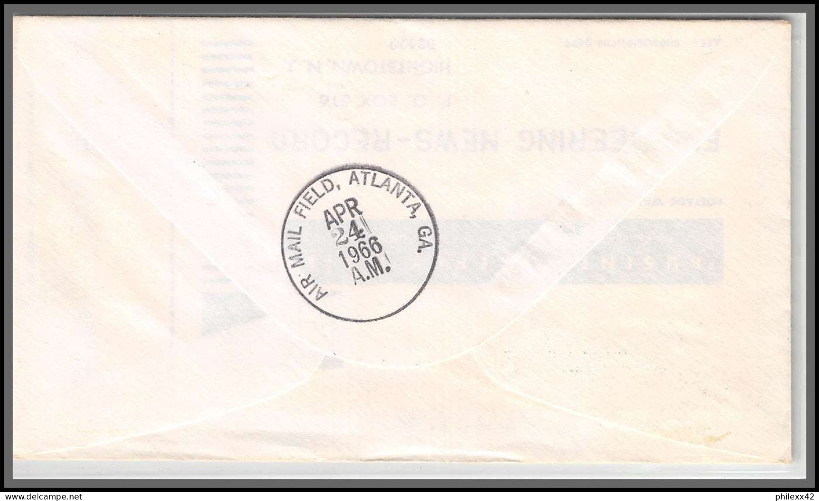 12503 Route 8 Washington Airport 24/4/1966 Premier Vol First Jet Flight Flight Lettre Airmail Cover Usa Aviation - 3c. 1961-... Covers