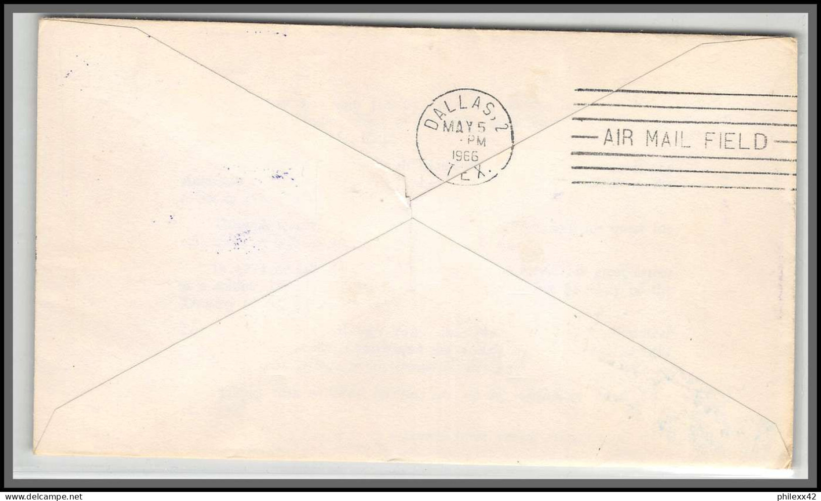 12489 Am 29 Lubbock Texas 5/5//1966 Premier Vol First Flight Lettre Airmail Cover Usa Aviation - 3c. 1961-... Lettres