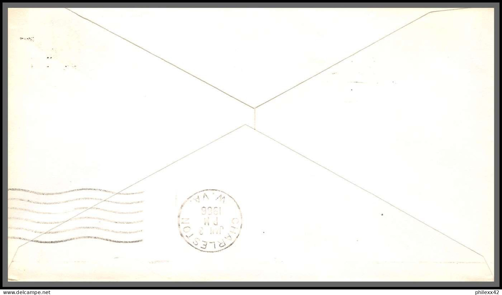 12428 Inauguration Am 88 Elkins 3/1/1966 Premier Vol First Flight Lettre Airmail Cover Usa Aviation - 3c. 1961-... Brieven