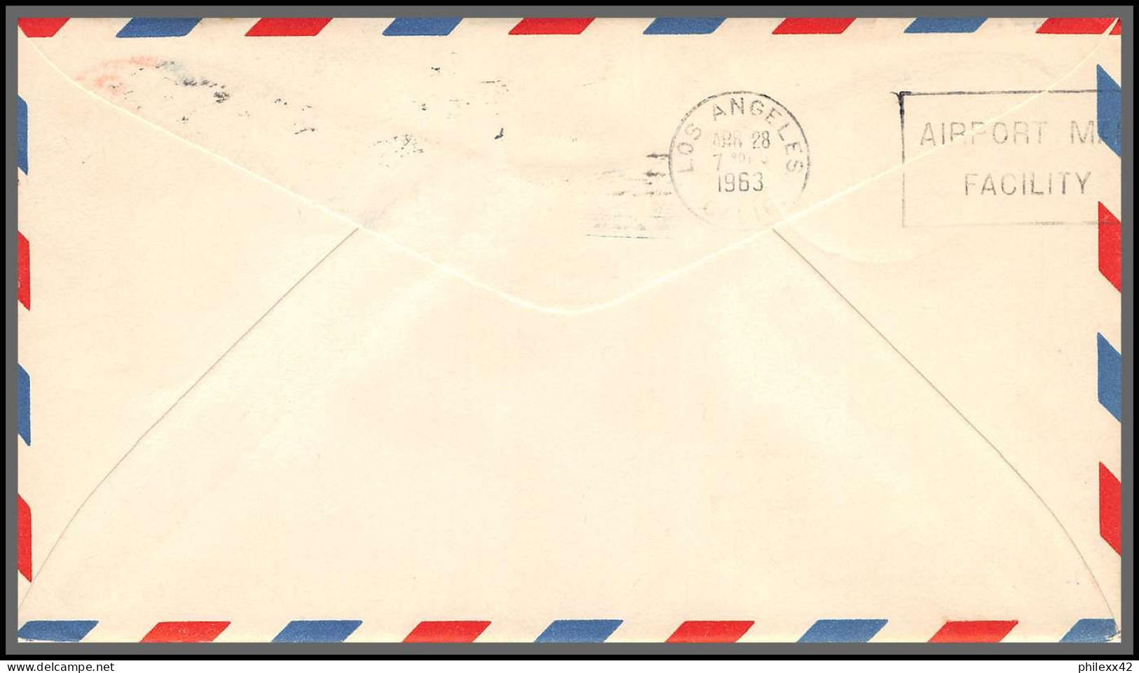 12401 Melbourne Rocket Run 28/4/1963 Premier Vol Inaugural Jet First Flight Lettre Airmail Cover Usa Aviation - 3c. 1961-... Lettres