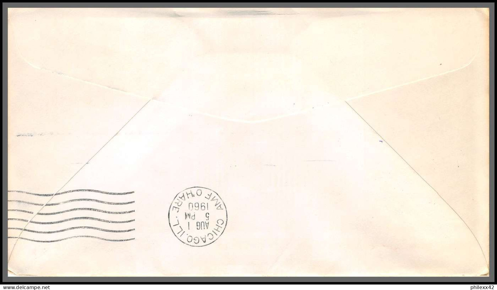 12378 Am 8 Memphis 1/8/1960 Delta Royal Jet Corvair 880 Premier Vol First Flight Lettre Airmail Cover Usa - 2c. 1941-1960 Cartas & Documentos