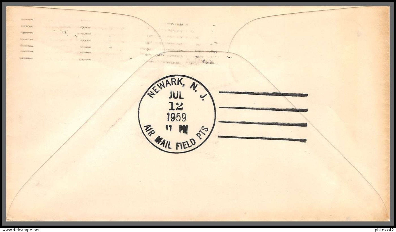 12369 Am 4 Dallas 12/7/1959 Premier Vol First Flight Lettre Airmail Cover Usa Aviation - 2c. 1941-1960 Lettres