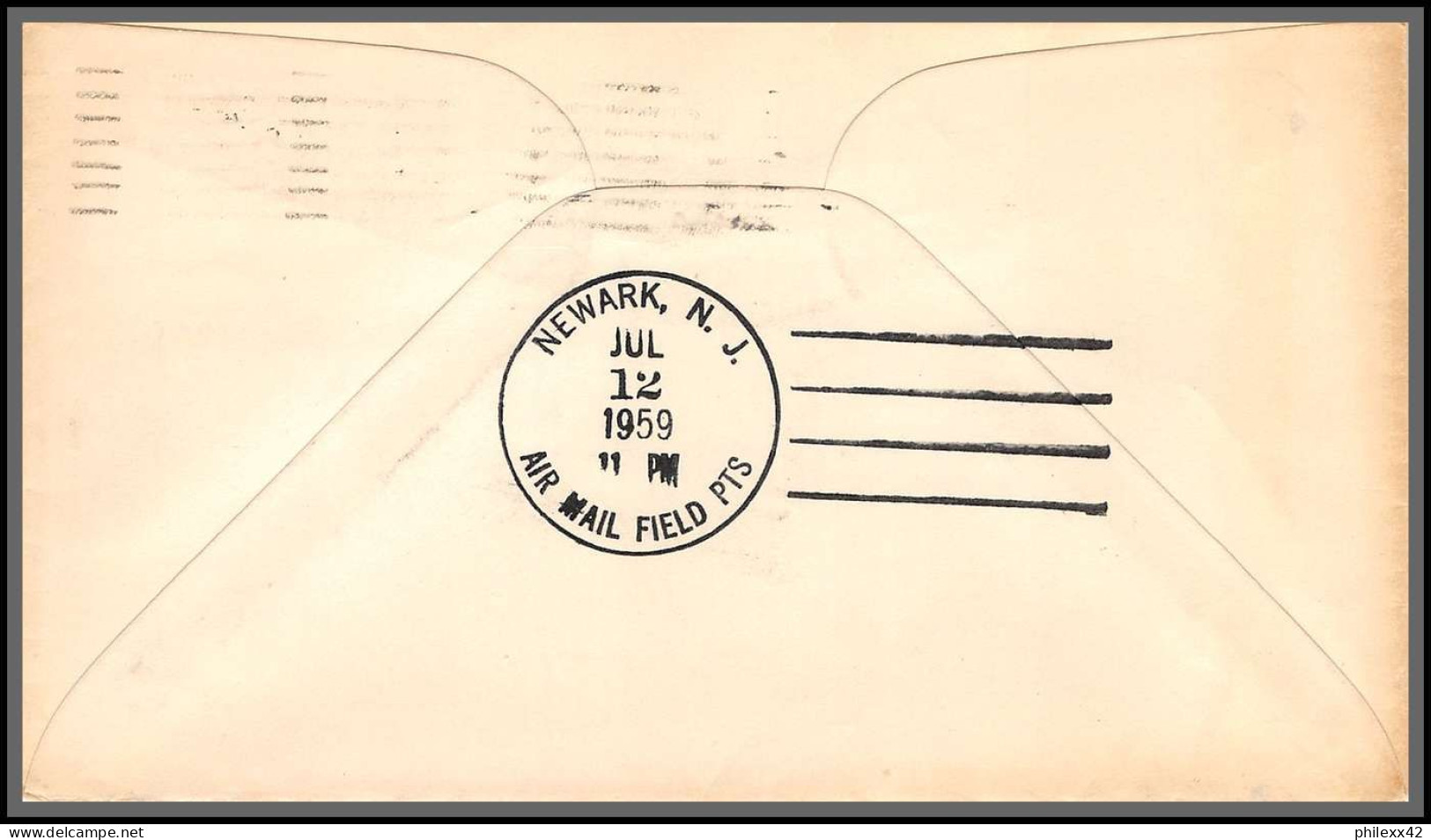 12369 Am 4 Dallas 12/7/1959 Premier Vol First Flight Lettre Airmail Cover Usa Aviation - 2c. 1941-1960 Briefe U. Dokumente