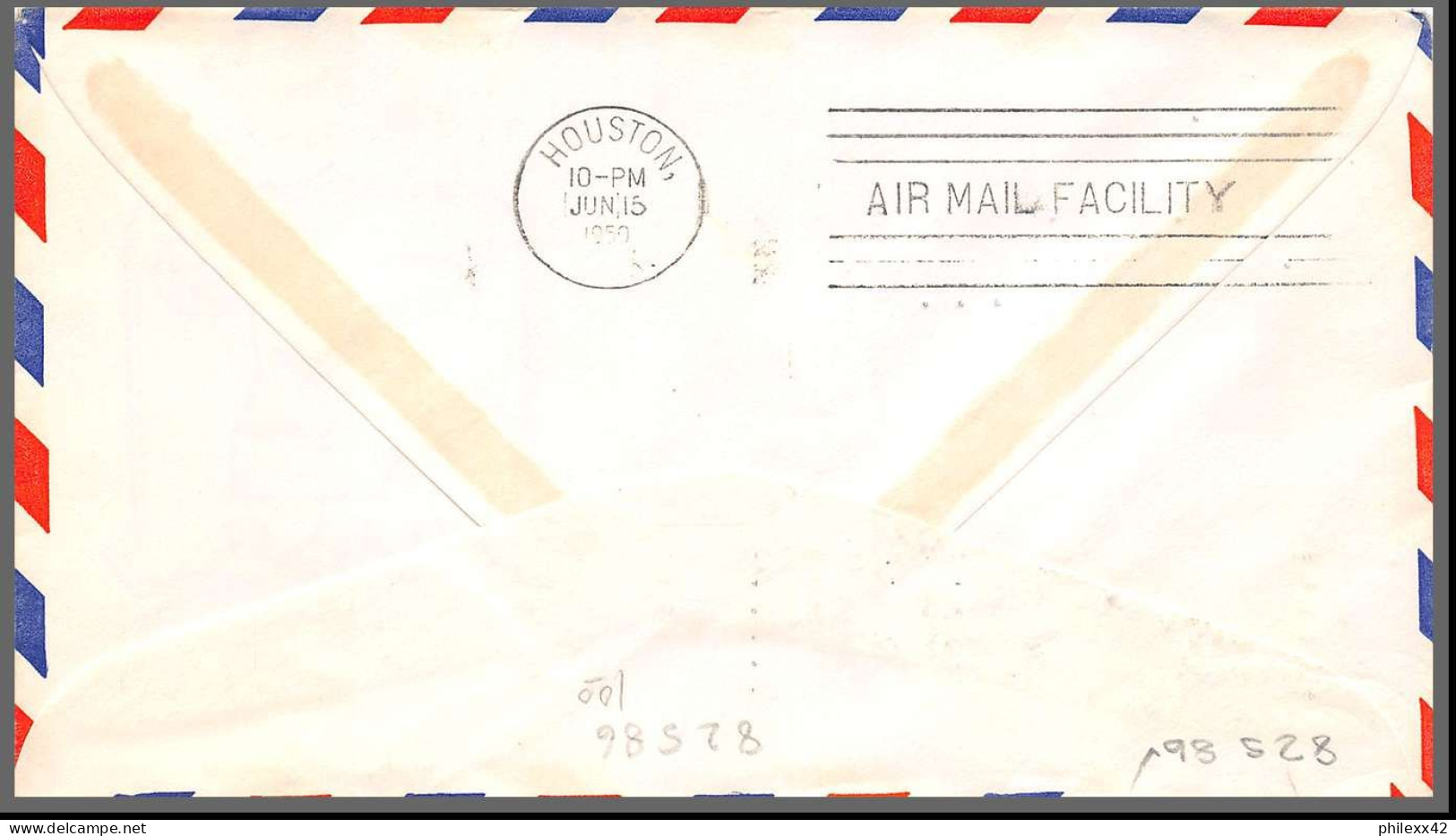 12324 Am 82 Louisiana Monroe 15/6/1959 Premier Vol First Flight Lettre Airmail Cover Usa Aviation - 2c. 1941-1960 Cartas & Documentos