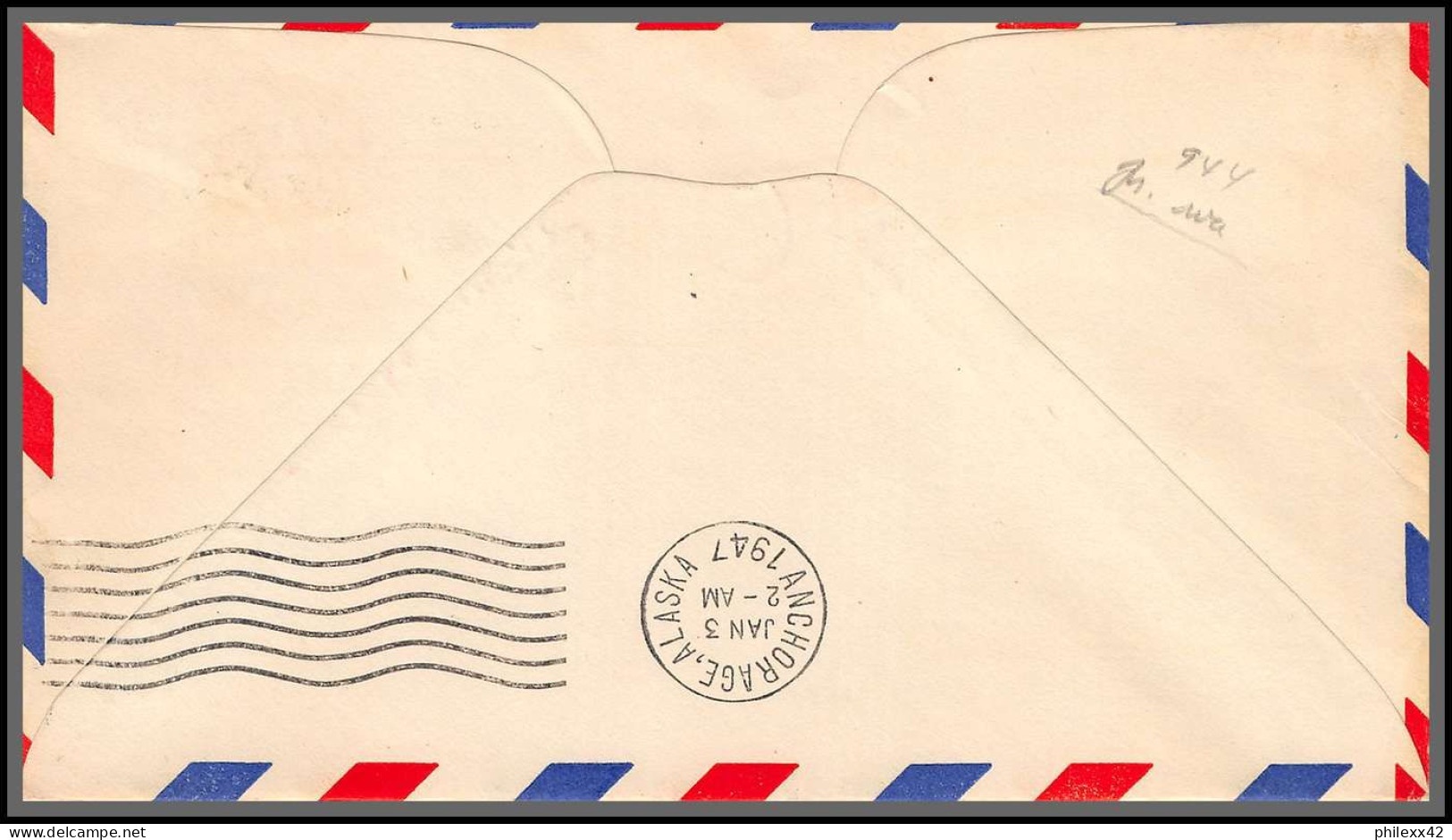 12185 Fam 28 Minneapolis To Anchorage Alaska 2/1/1947 Premier Vol First Flight Lettre Airmail Cover Usa Aviation - 2c. 1941-1960 Lettres