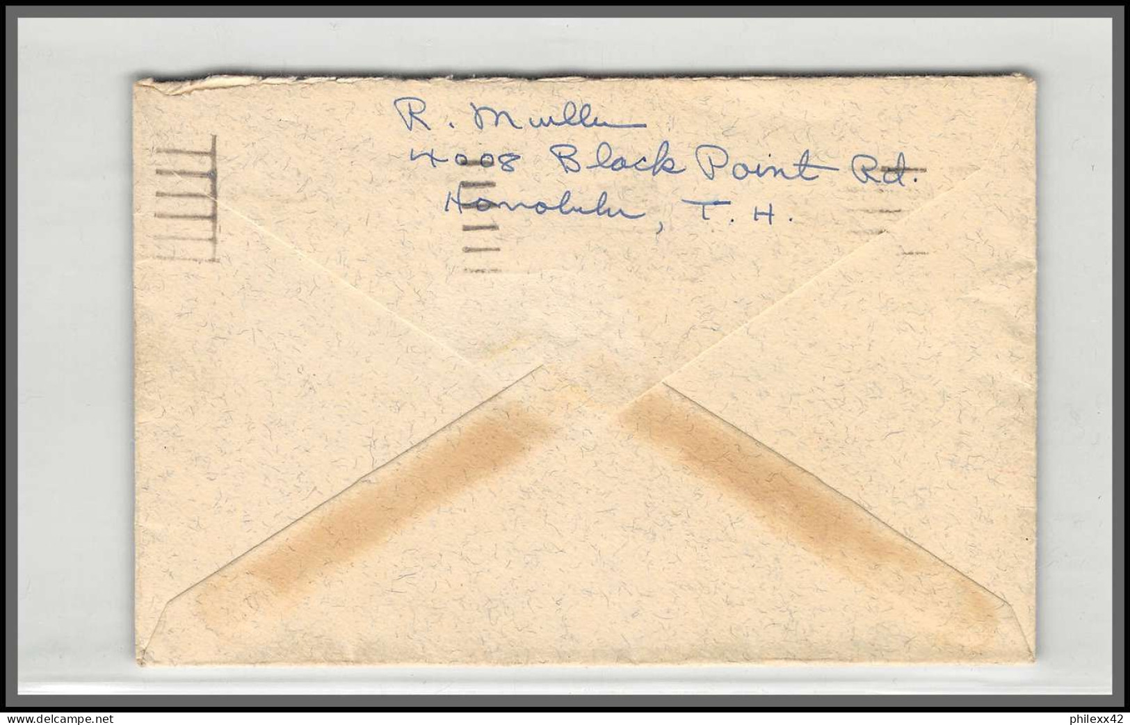 12169 Honolulu Hawai 18/6/1941 Premier Vol First Flight Lettre Airmail Cover Usa Aviation - 2c. 1941-1960 Lettres