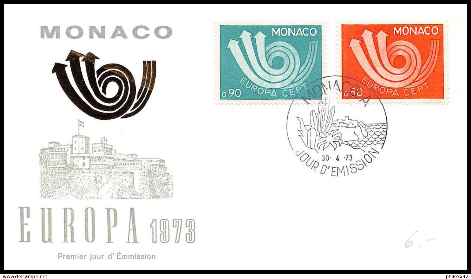 12903 Lot De 10 Fdc Premier Jour Europa 1965/1973 Fdc Premier Jour Monaco Lettre Cover - Verzamelingen & Reeksen