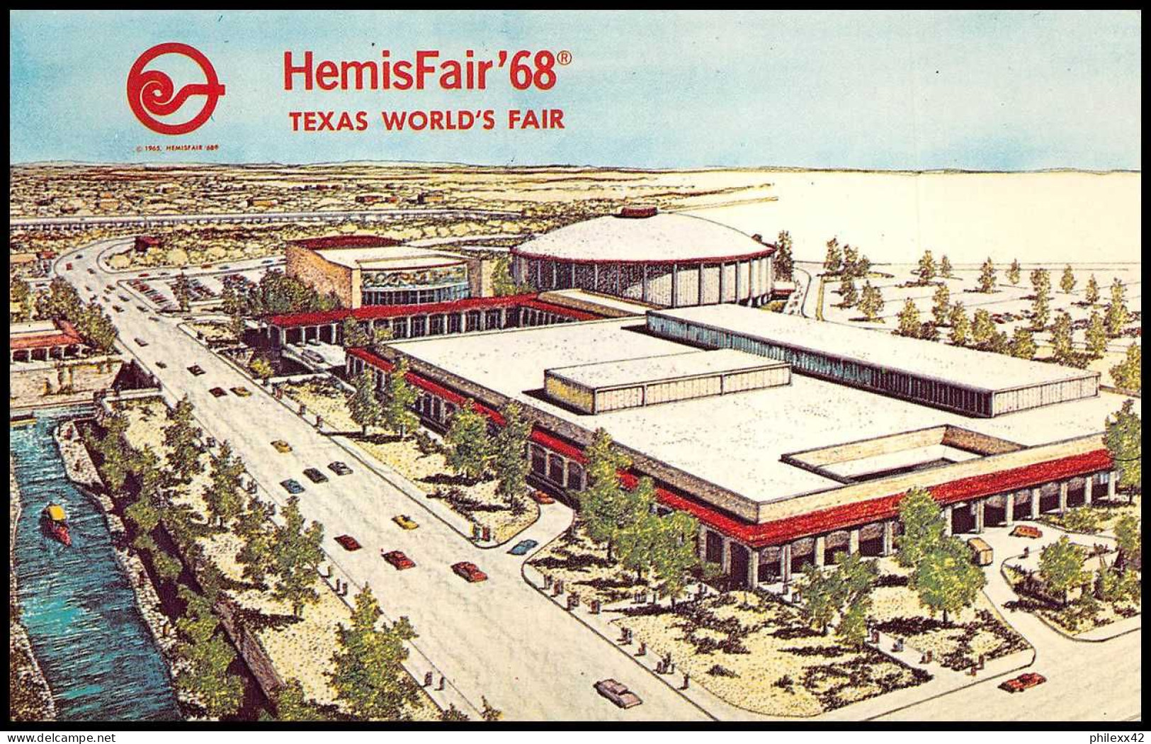 12875 LOT DE 7 fdc premier jour maximum hemisfair' 68 usa états unis carte postale postcard