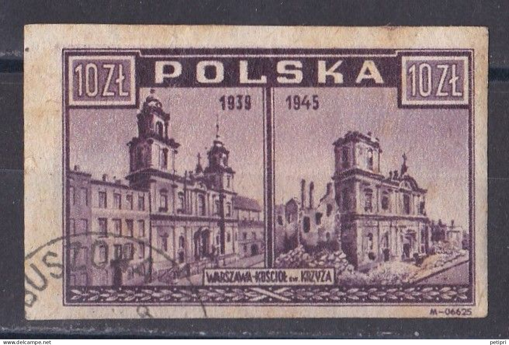 Pologne - République 1944 - 1960   Y & T N °  460  Oblitéré - Used Stamps