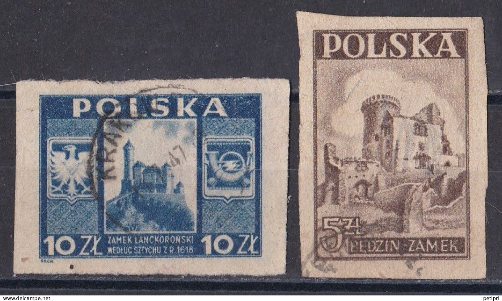 Pologne - République 1944 - 1960   Y & T N °  476  Et  477  Oblitérés - Oblitérés