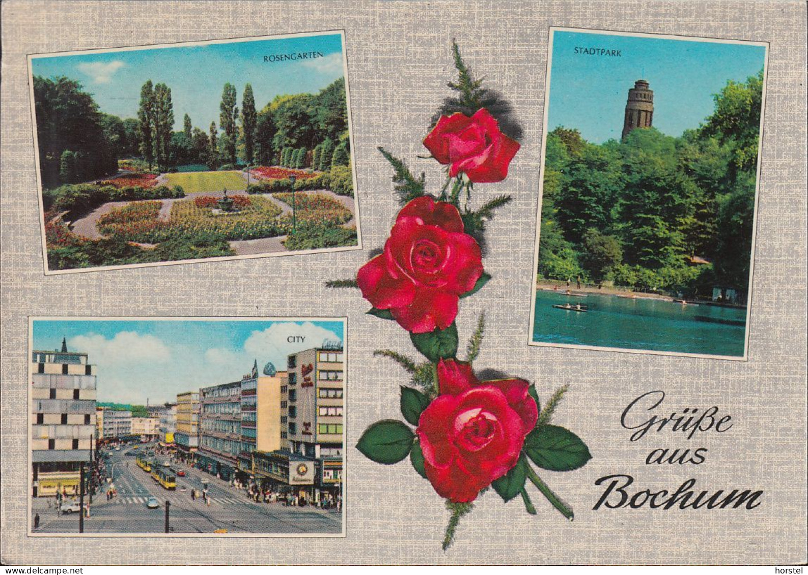 D-44787 Bochum - Alte Ansichten - City - Cars - Straßenbahn - 2x Nice Stamps - Bochum