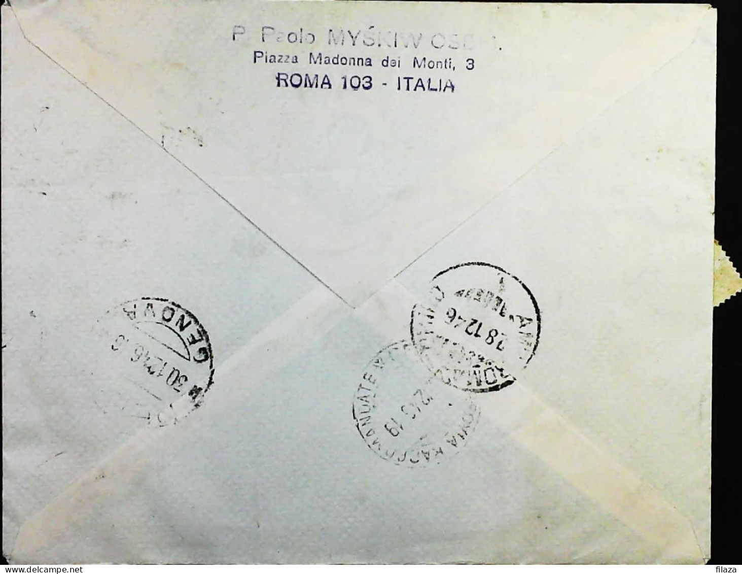 Italy - Repubblica - Democratica Raccomandata Da Roma - S7038 - 1946-60: Marcophilia