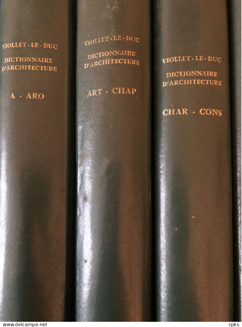 Dictionnaire Raisonné De L'architecture Française / Viollet-Le-Duc / 10 Vols - Dictionaries
