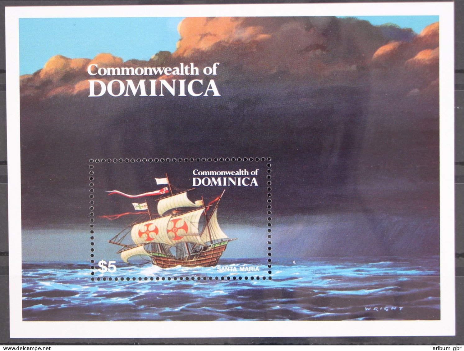 Dominica Block 89 Mit 860 Postfrisch Schifffahrt #GN245 - Dominica (1978-...)